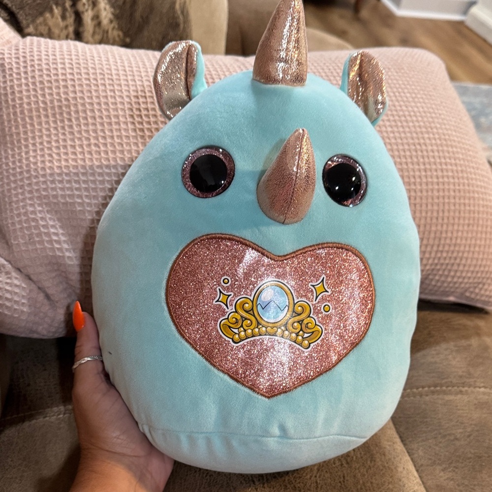 Plush Stuffed Animal with Glitter Accents